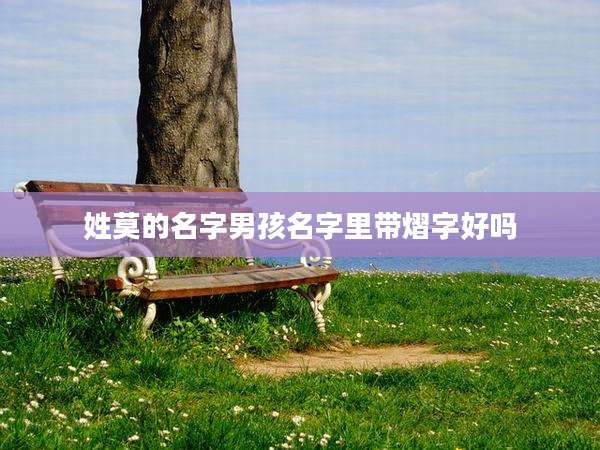 姓莫的名字男孩名字里带熠字好吗