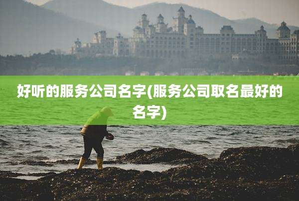 好听的服务公司名字(服务公司取名最好的名字)