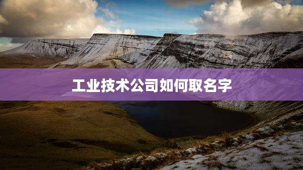 工业技术公司如何取名字