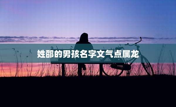 姓邵的男孩名字文气点属龙