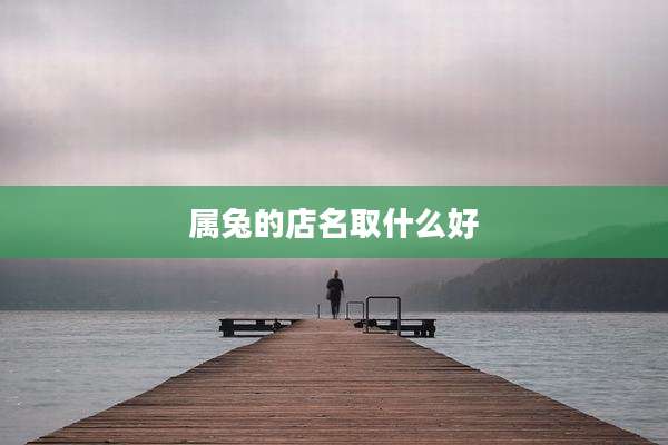 属兔的店名取什么好