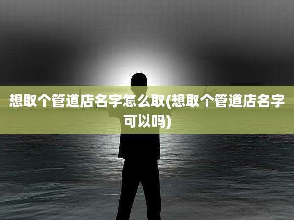 想取个管道店名字怎么取(想取个管道店名字可以吗)