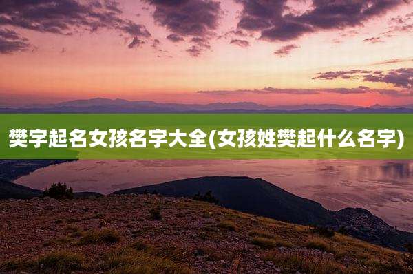 樊字起名女孩名字大全(女孩姓樊起什么名字)