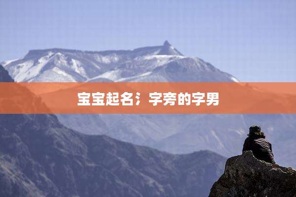 宝宝起名氵字旁的字男
