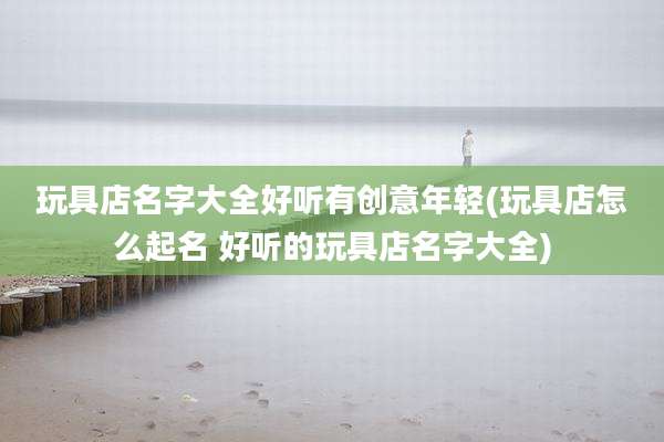 玩具店名字大全好听有创意年轻(玩具店怎么起名 好听的玩具店名字大全)