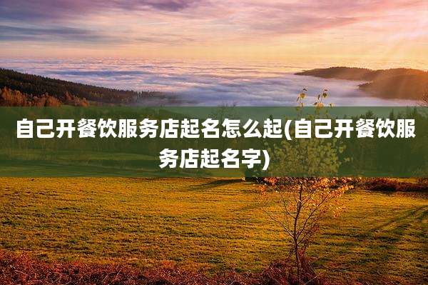 自己开餐饮服务店起名怎么起(自己开餐饮服务店起名字)