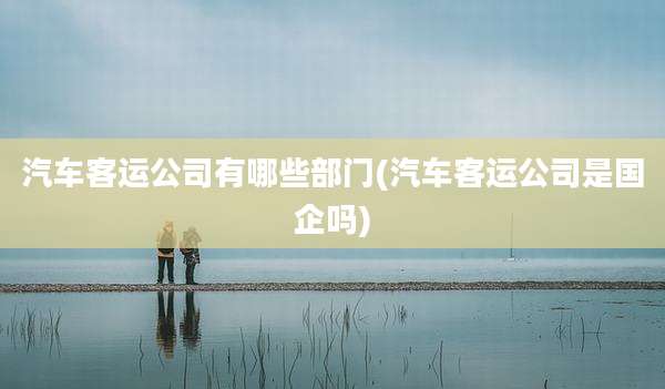 汽车客运公司有哪些部门(汽车客运公司是国企吗)