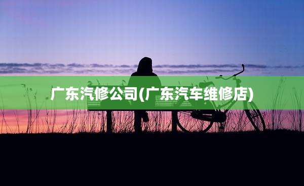 广东汽修公司(广东汽车维修店)