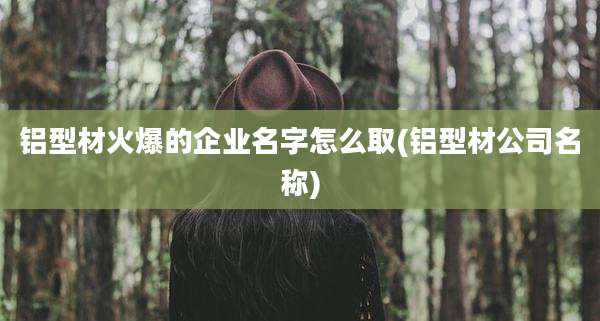铝型材火爆的企业名字怎么取(铝型材公司名称)