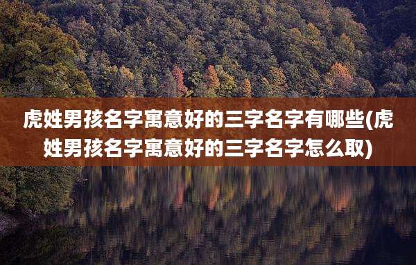 虎姓男孩名字寓意好的三字名字有哪些(虎姓男孩名字寓意好的三字名字怎么取)