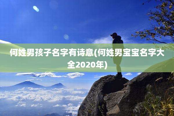 何姓男孩子名字有诗意(何姓男宝宝名字大全2020年)