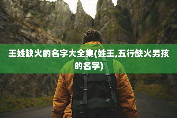 王姓缺火的名字大全集(姓王,五行缺火男孩的名字)