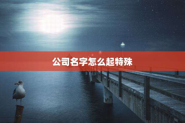 公司名字怎么起特殊