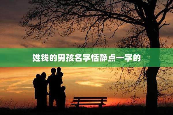 姓钱的男孩名字恬静点一字的