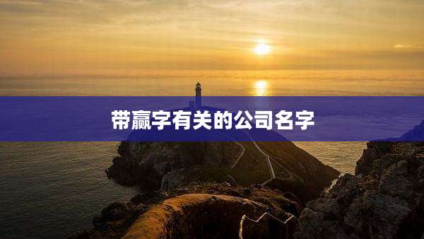 带赢字有关的公司名字