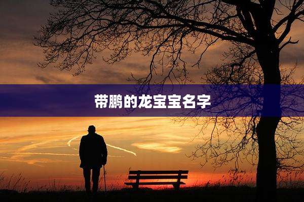 带鹏的龙宝宝名字