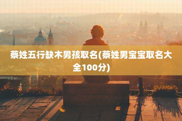 蔡姓五行缺木男孩取名(蔡姓男宝宝取名大全100分)