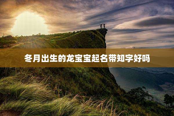 冬月出生的龙宝宝起名带知字好吗