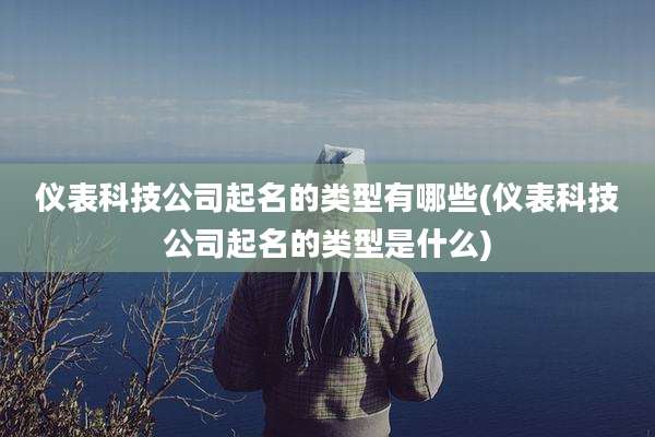 仪表科技公司起名的类型有哪些(仪表科技公司起名的类型是什么)