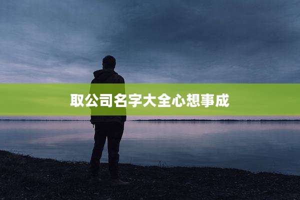 取公司名字大全心想事成
