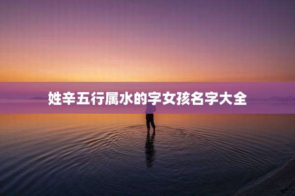 姓辛五行属水的字女孩名字大全