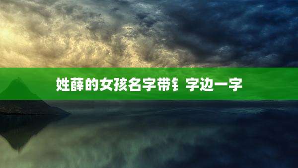 姓薛的女孩名字带钅字边一字