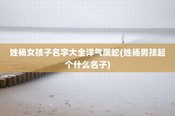 姓杨女孩子名字大全洋气属蛇(姓扬男孩起个什么名子)