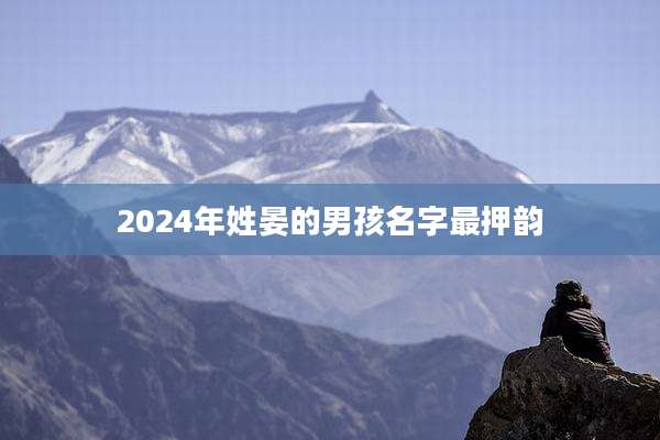 2024年姓晏的男孩名字最押韵