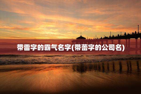带雷字的霸气名字(带蕾字的公司名)
