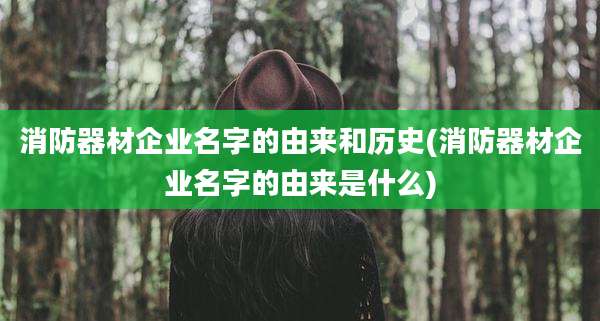 消防器材企业名字的由来和历史(消防器材企业名字的由来是什么)