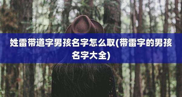 姓雷带道字男孩名字怎么取(带雷字的男孩名字大全)