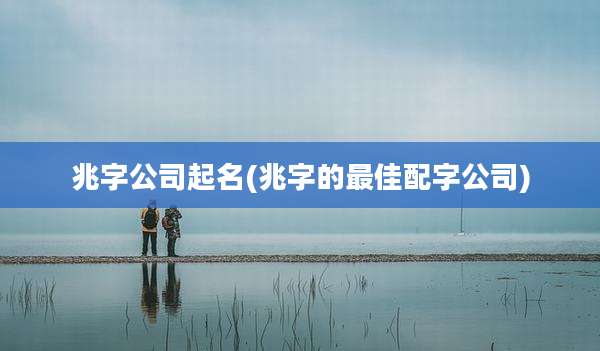兆字公司起名(兆字的最佳配字公司)