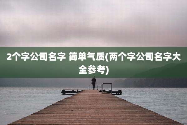 2个字公司名字 简单气质(两个字公司名字大全参考)