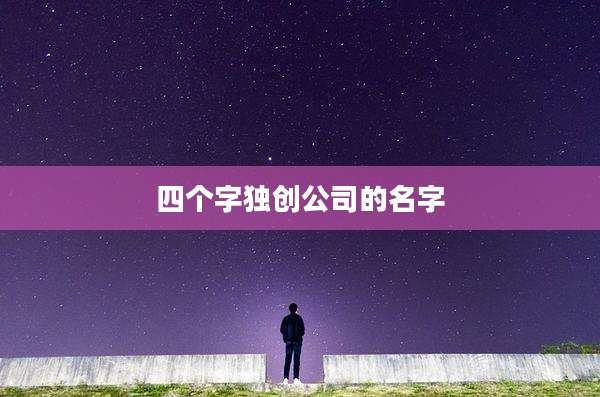 四个字独创公司的名字