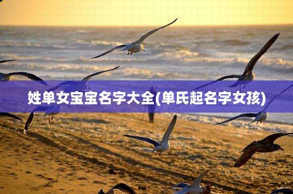 姓单女宝宝名字大全(单氏起名字女孩)