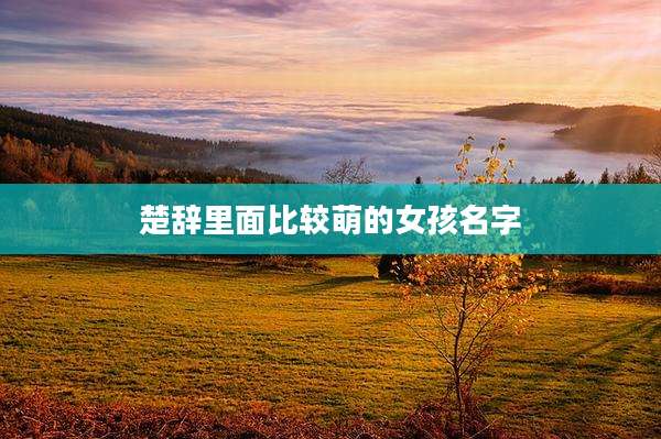 楚辞里面比较萌的女孩名字