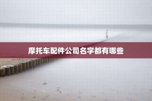 摩托车配件公司名字都有哪些