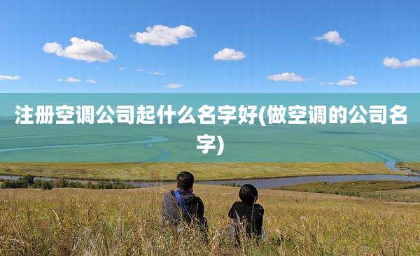 注册空调公司起什么名字好(做空调的公司名字)