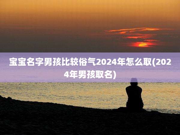 宝宝名字男孩比较俗气2024年怎么取(2024年男孩取名)