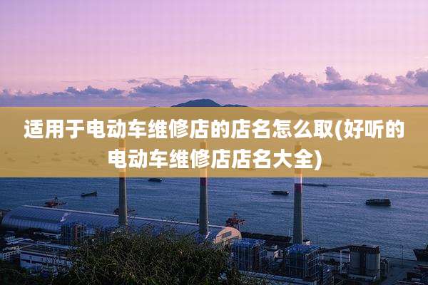 适用于电动车维修店的店名怎么取(好听的电动车维修店店名大全)