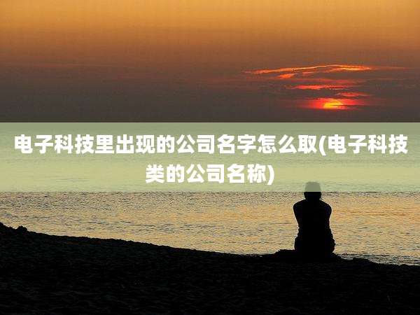 电子科技里出现的公司名字怎么取(电子科技类的公司名称)