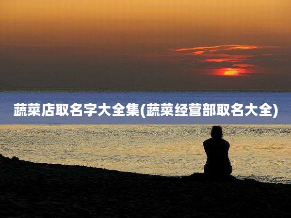 蔬菜店取名字大全集(蔬菜经营部取名大全)