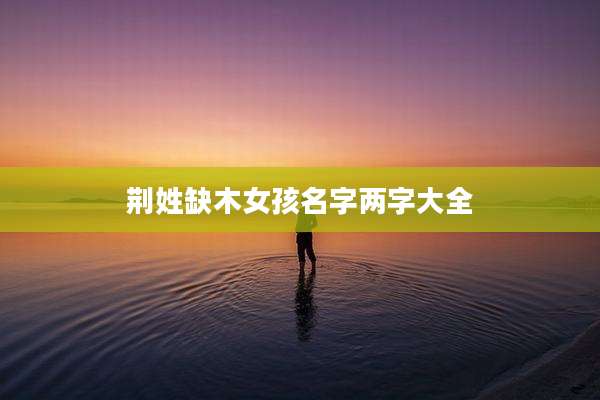 荆姓缺木女孩名字两字大全