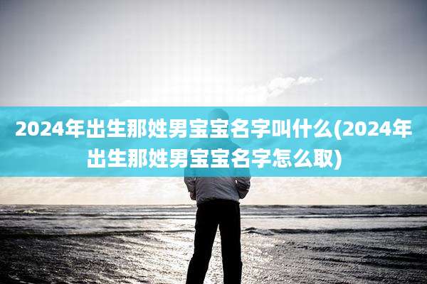 2024年出生那姓男宝宝名字叫什么(2024年出生那姓男宝宝名字怎么取)