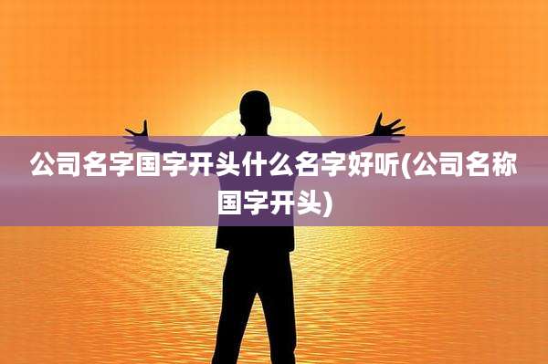 公司名字国字开头什么名字好听(公司名称国字开头)