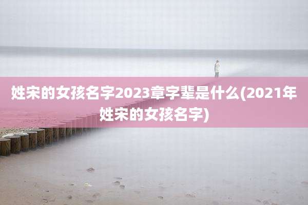 姓宋的女孩名字2023章字辈是什么(2021年姓宋的女孩名字)