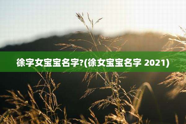 徐字女宝宝名字?(徐女宝宝名字 2021)