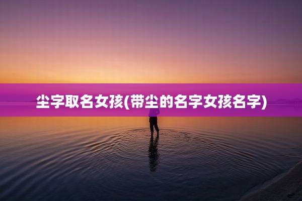 尘字取名女孩(带尘的名字女孩名字)