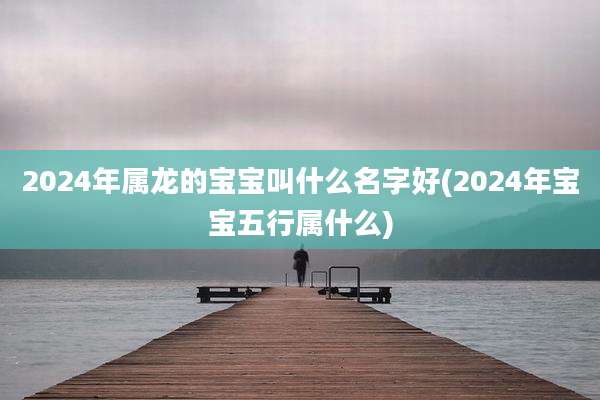 2024年属龙的宝宝叫什么名字好(2024年宝宝五行属什么)