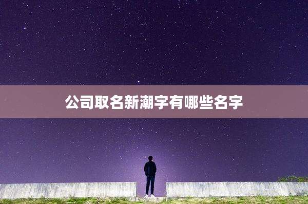 公司取名新潮字有哪些名字